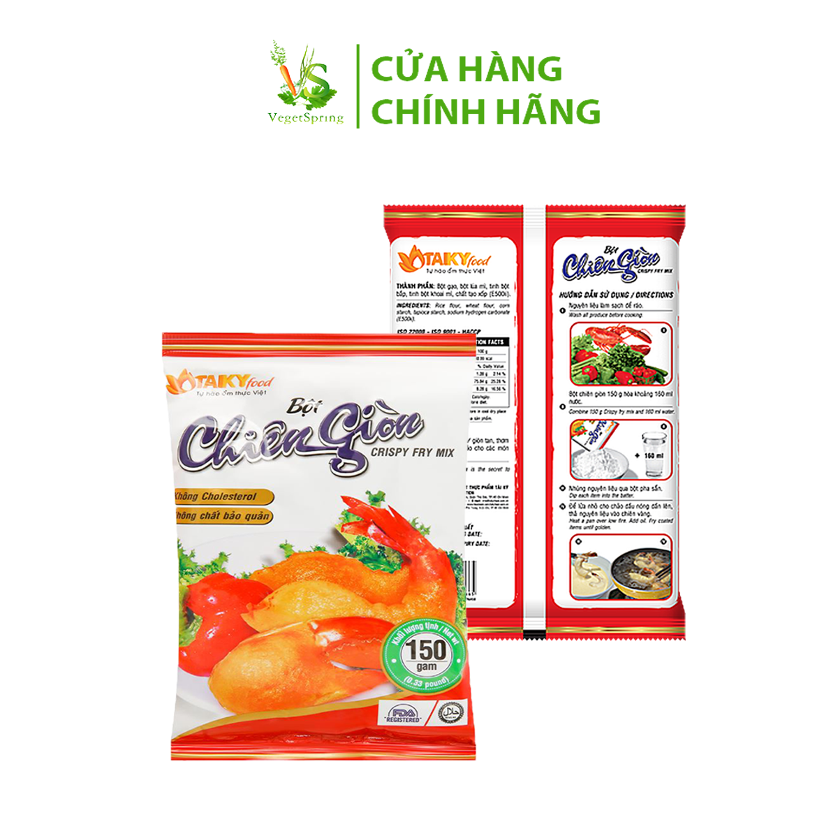 Bột Chiên Giòn Tài Ký 150g/1kg