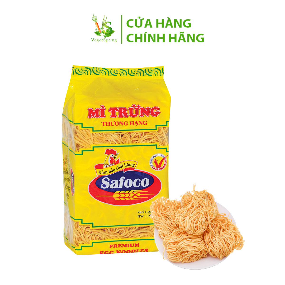 Mì Trứng Khô Safoco 400g/500g