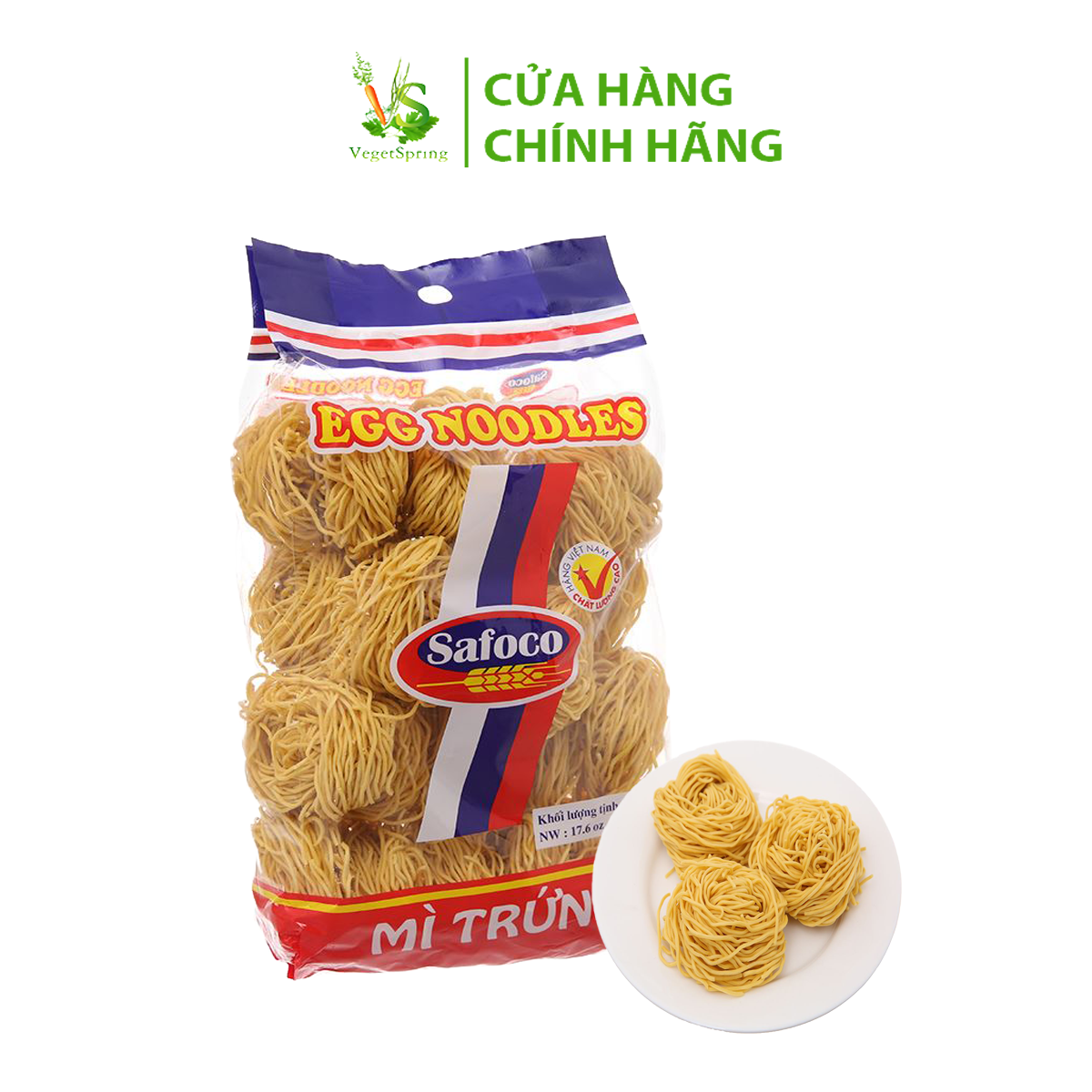 Mì Trứng Khô Safoco 400g/500g