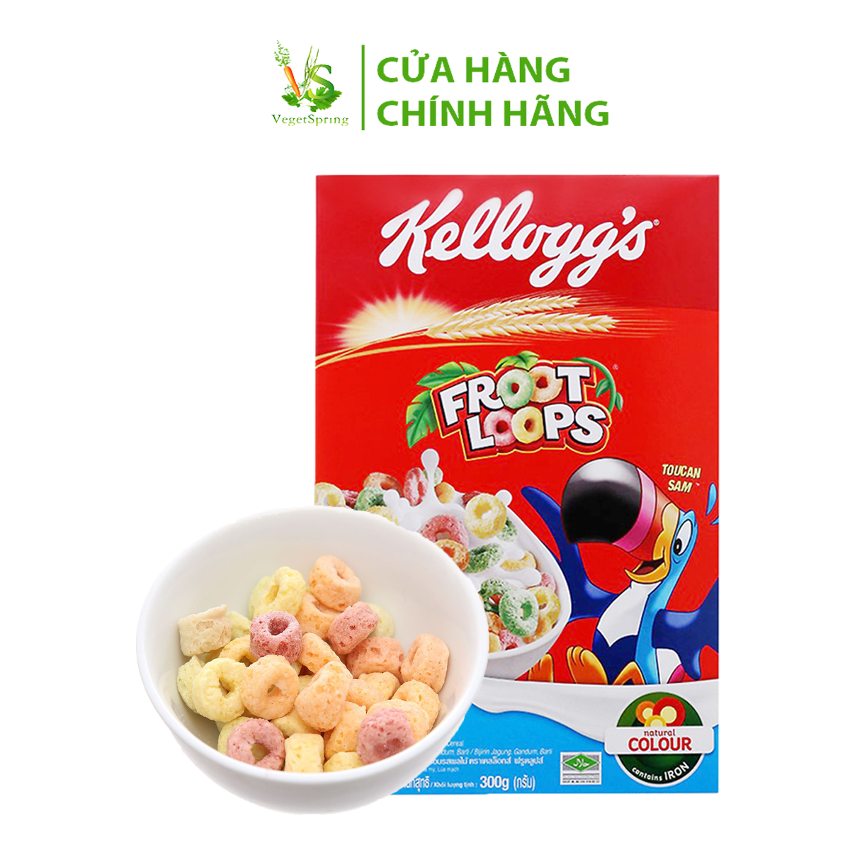 Ngũ Cốc Ăn Sáng Kellogg's Froot Loops 285g