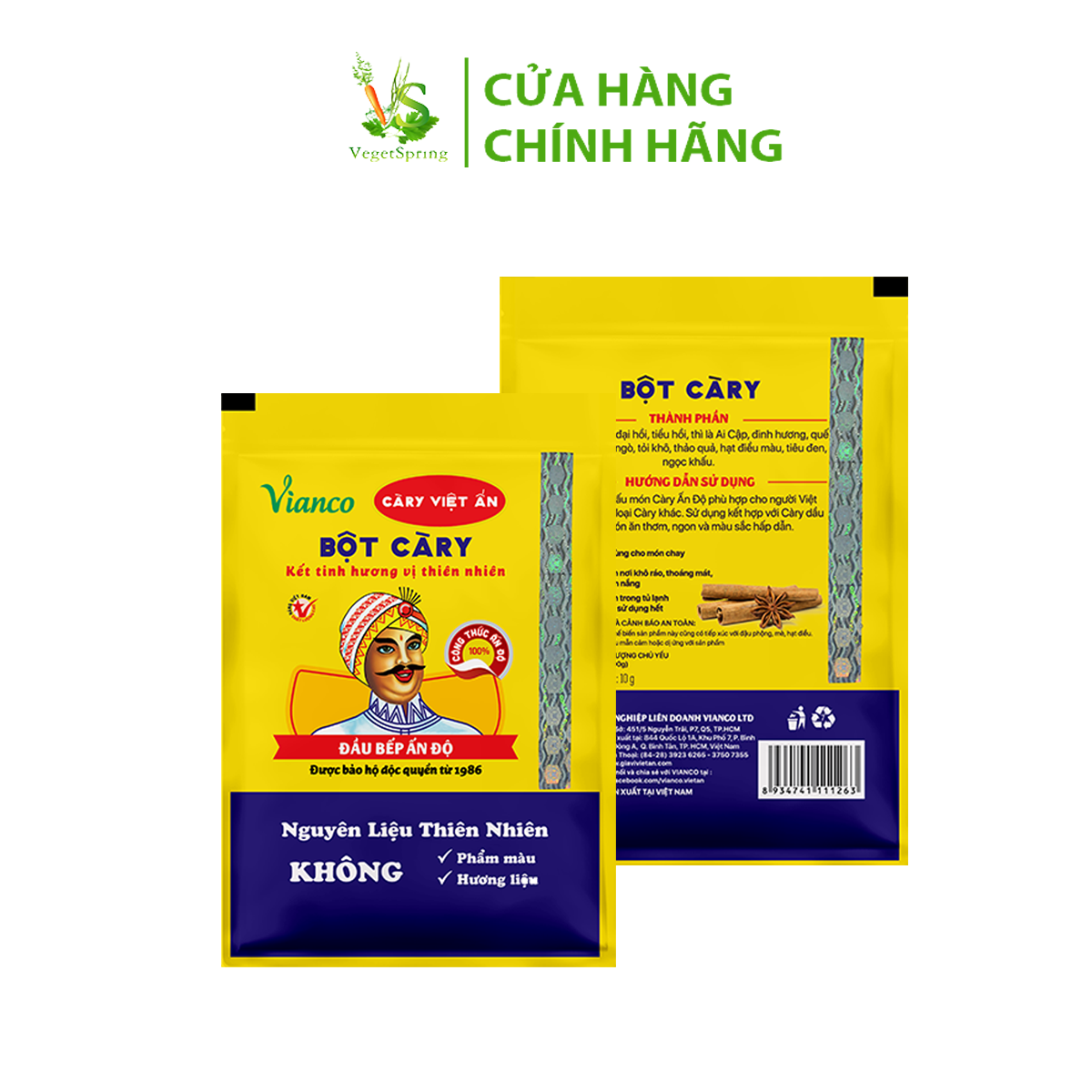 Bột Gia Vị Cà Ri Việt Ấn (Vianco) 5g/10g