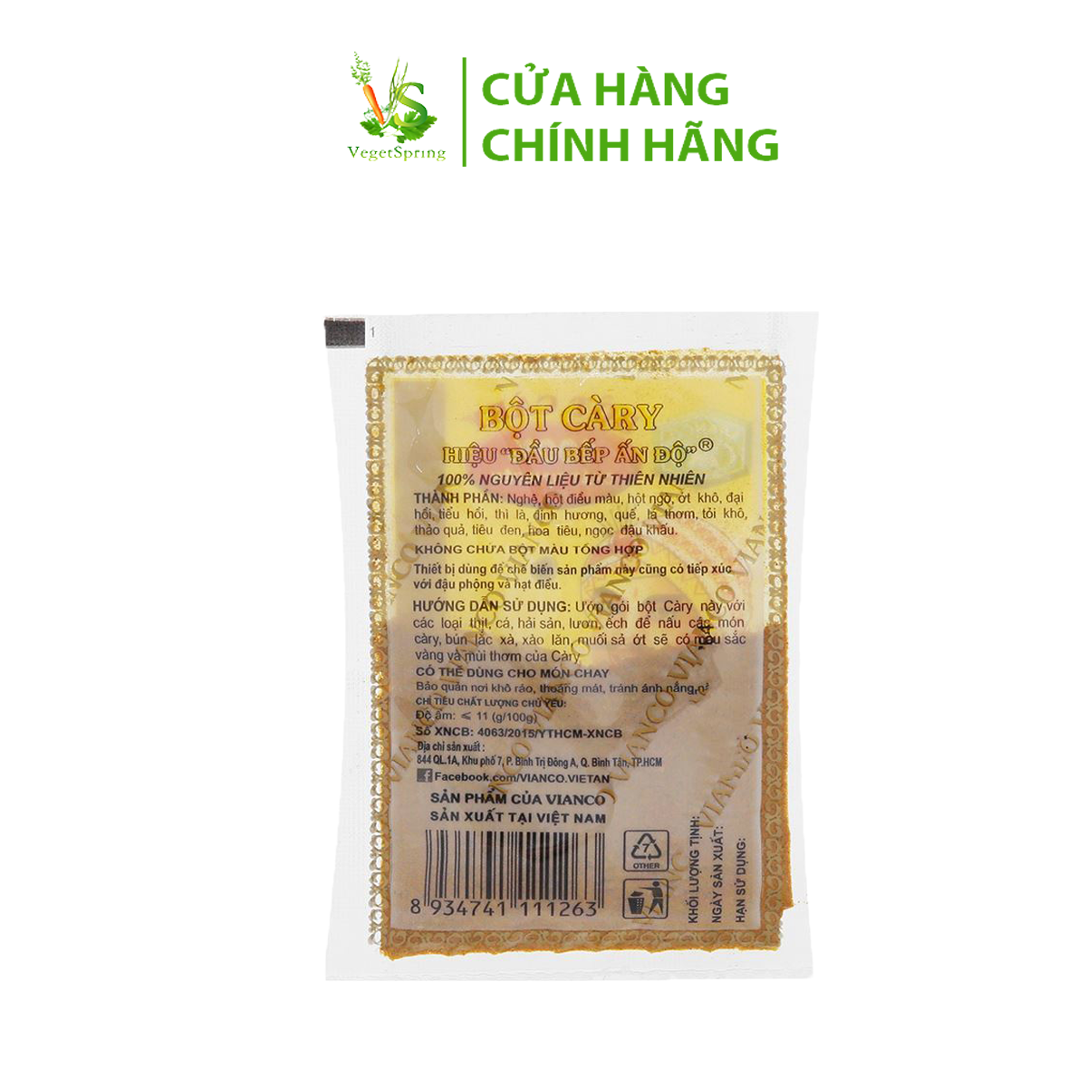 Bột Gia Vị Cà Ri Việt Ấn (Vianco) 5g/10g