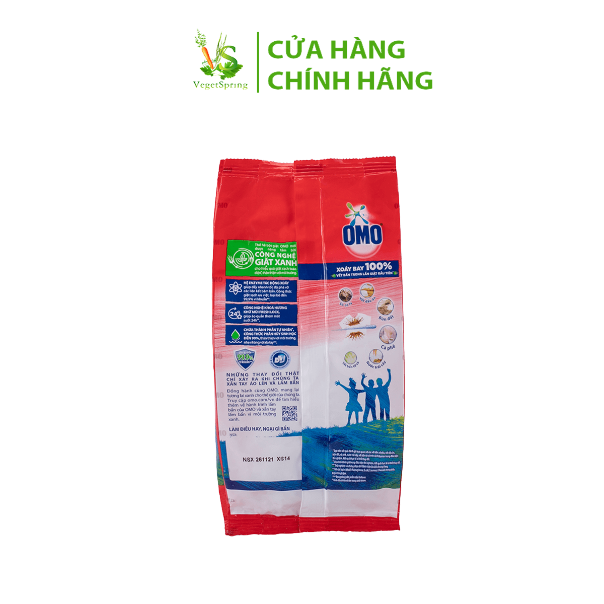 Bột Giặt OMO Công Nghệ Giặt Xanh 380g/770g