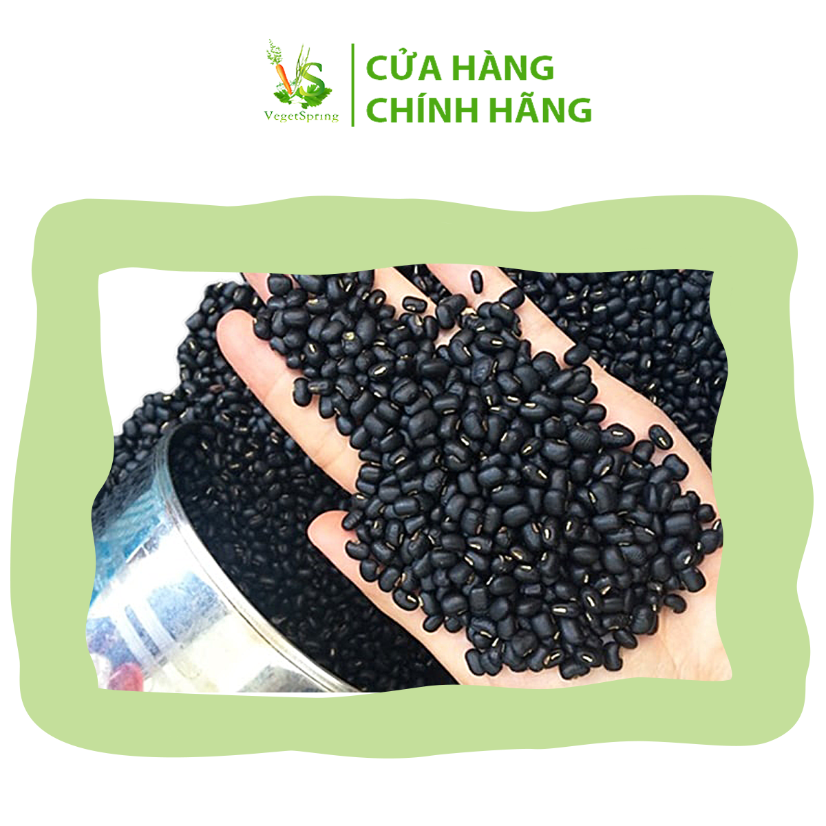 Đậu Đen Đà Lạt/Đậu Đen Xanh Lòng 1kg