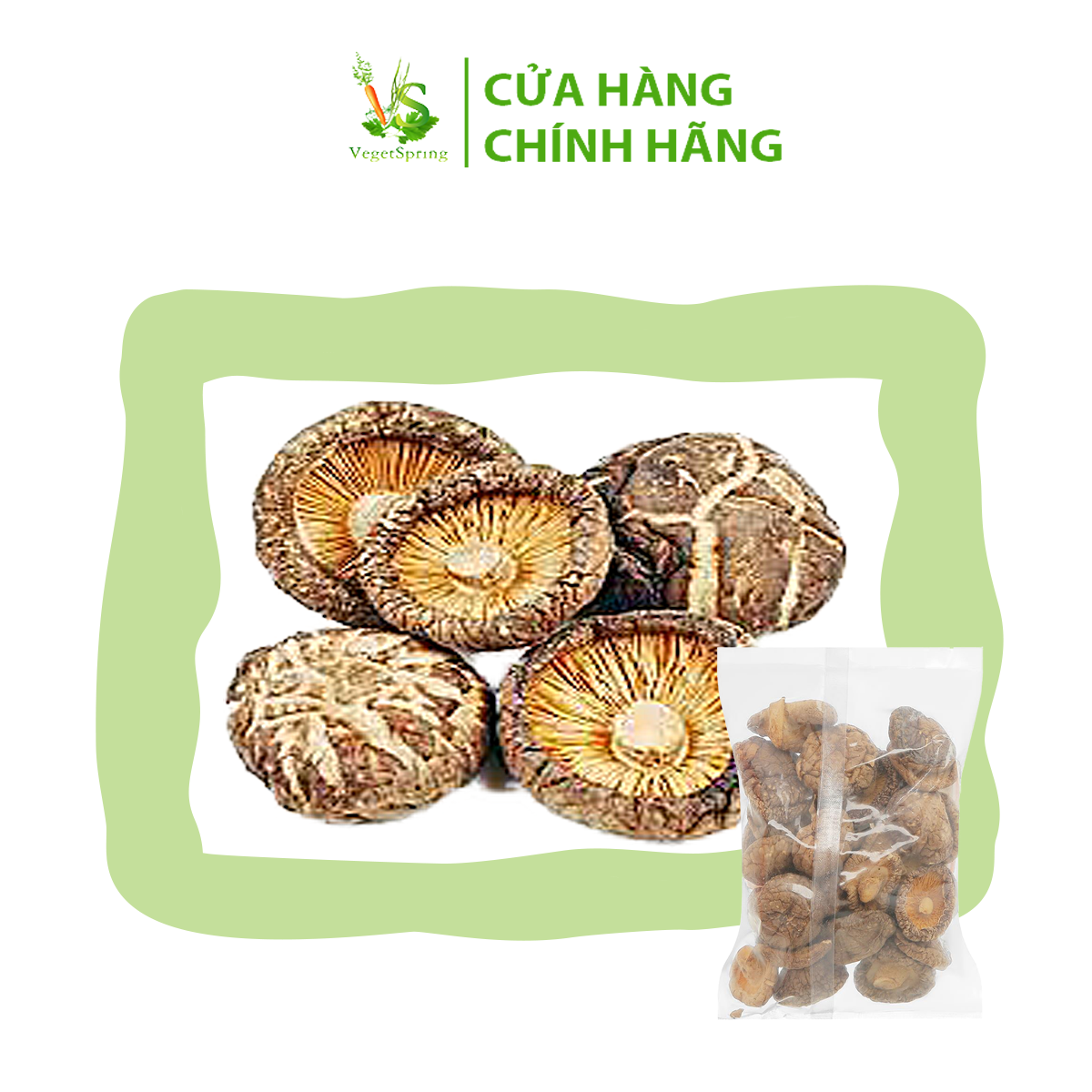 Nấm Đông Cô Khô 500g